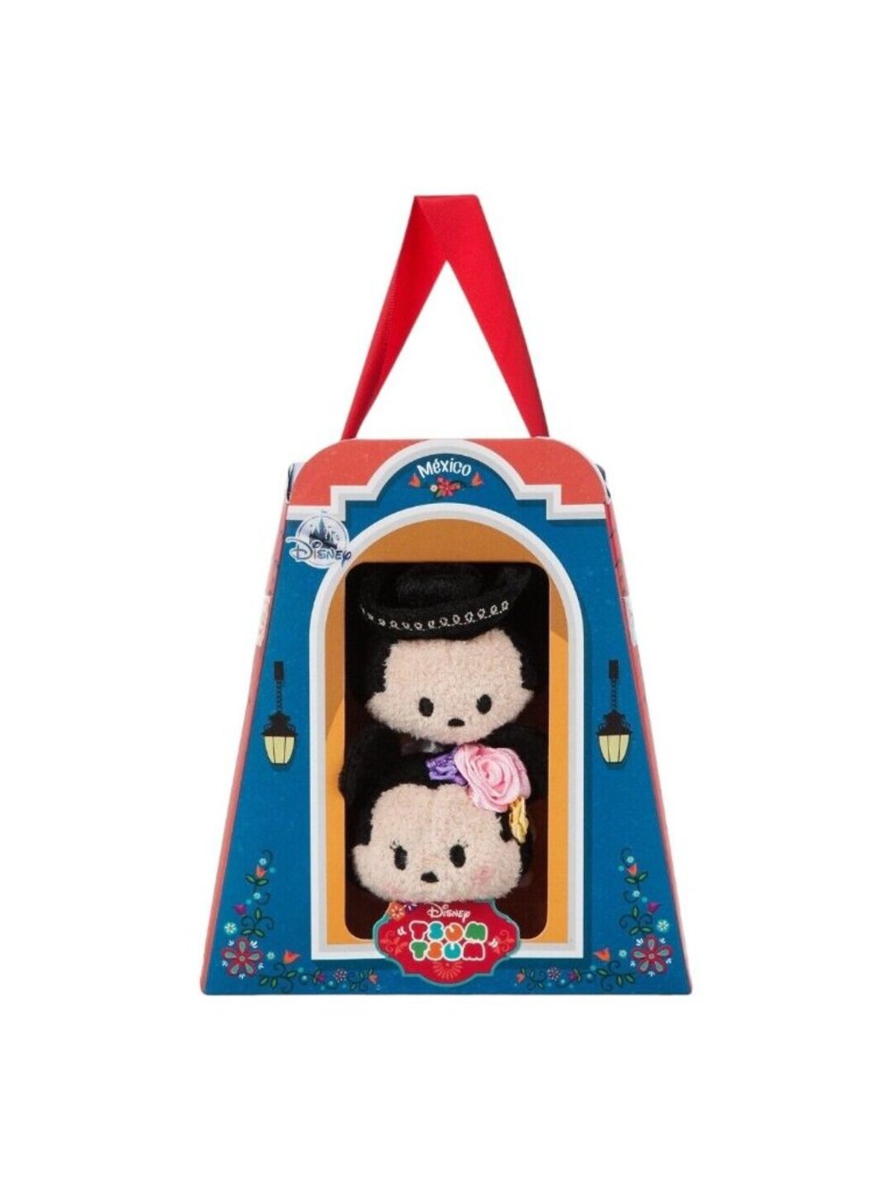 Disney Store Mickey And Minnie Mouse Mexico Mini Tsum Tsum Plush Set